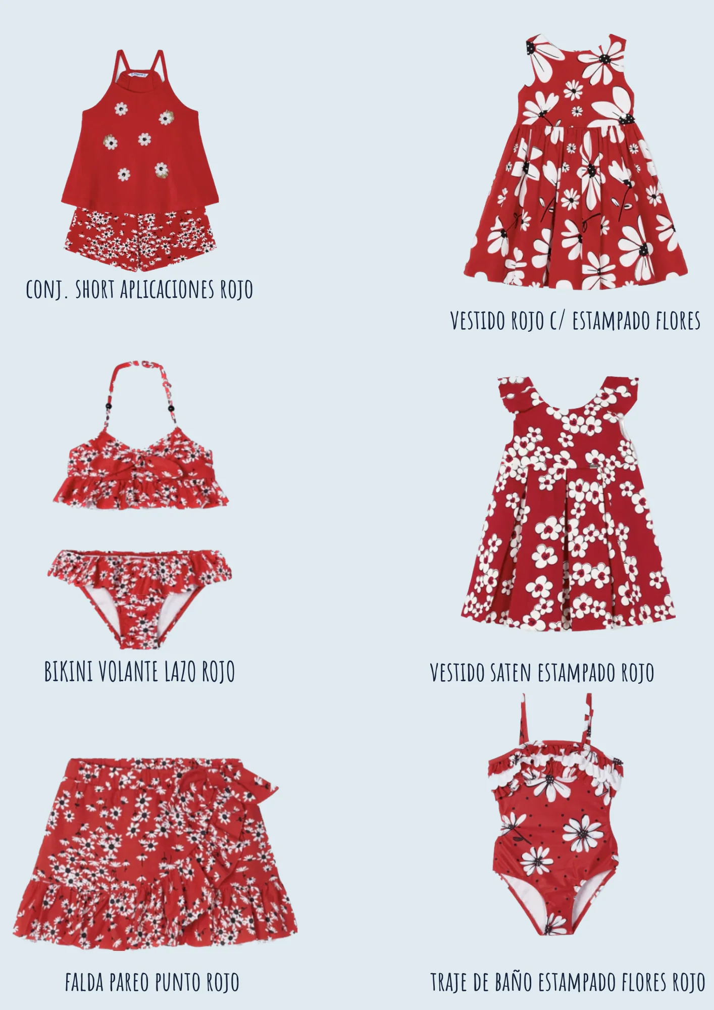 Bikini volante lazo rojo - Imagen 5