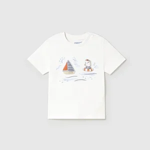 Camiseta m/c apliques barco