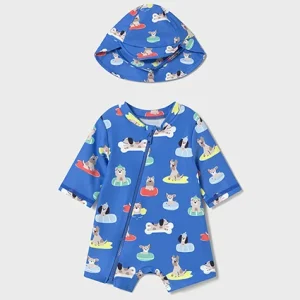 Conj. Baño pelele c/gorro klein