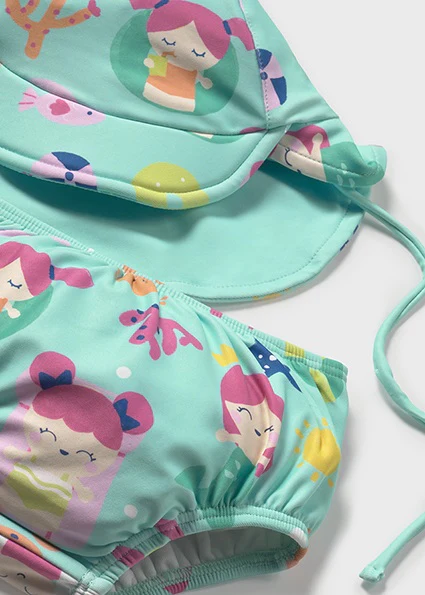 Conj. Bañador c/gorro sirena - Imagen 4