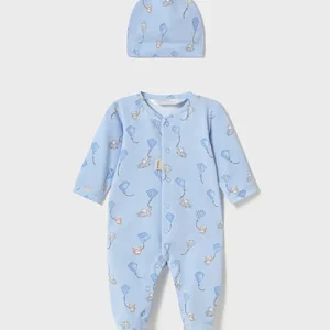 Mameluco papalote c/ gorro cielo