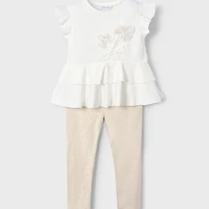 Conj. Leggings flor blotch arena