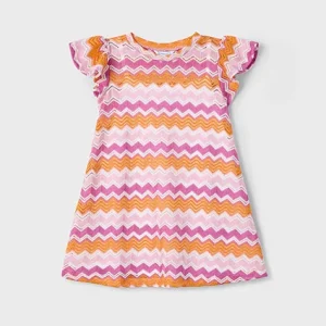 Vestido punto fantasia orquidea