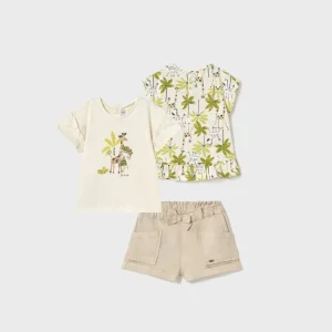 Conj. 3 piezas niña selva