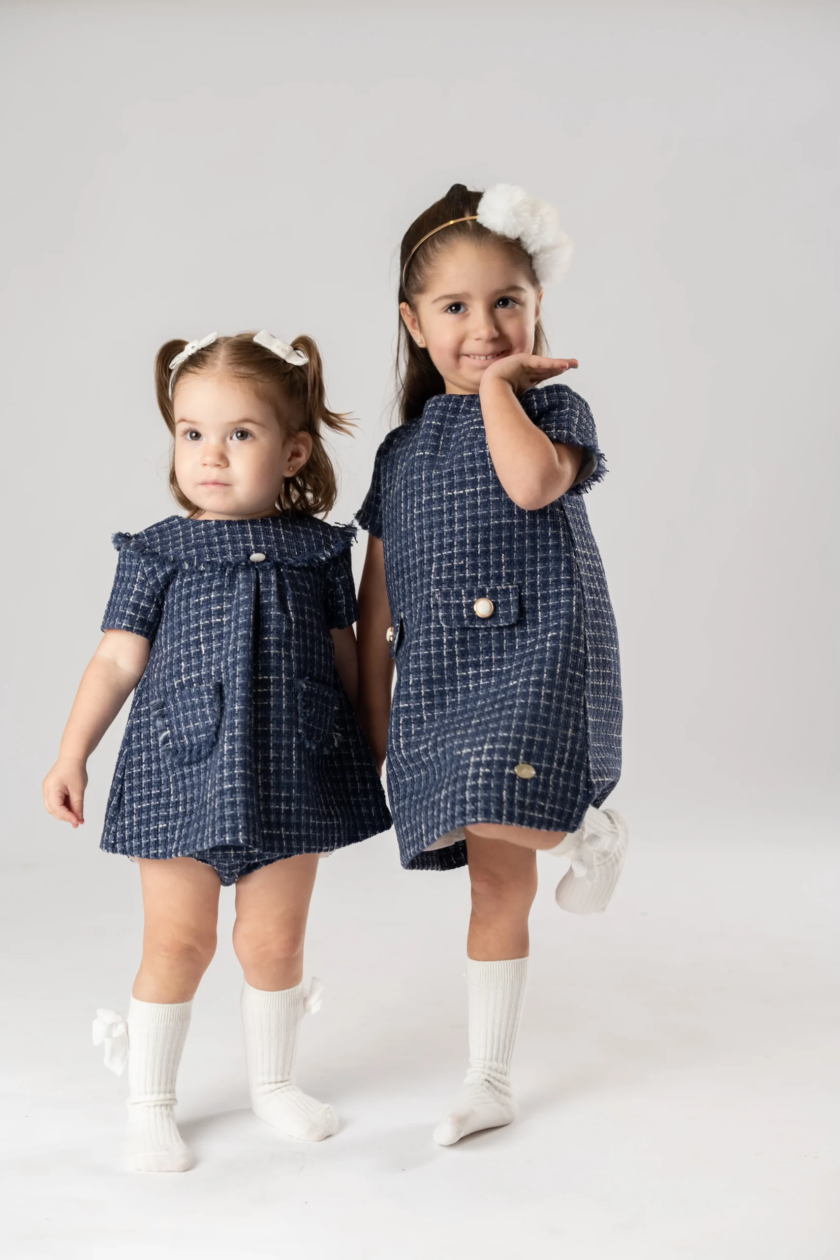 VESTIDO INFANTIL "DERBY" MARINO - Imagen 4