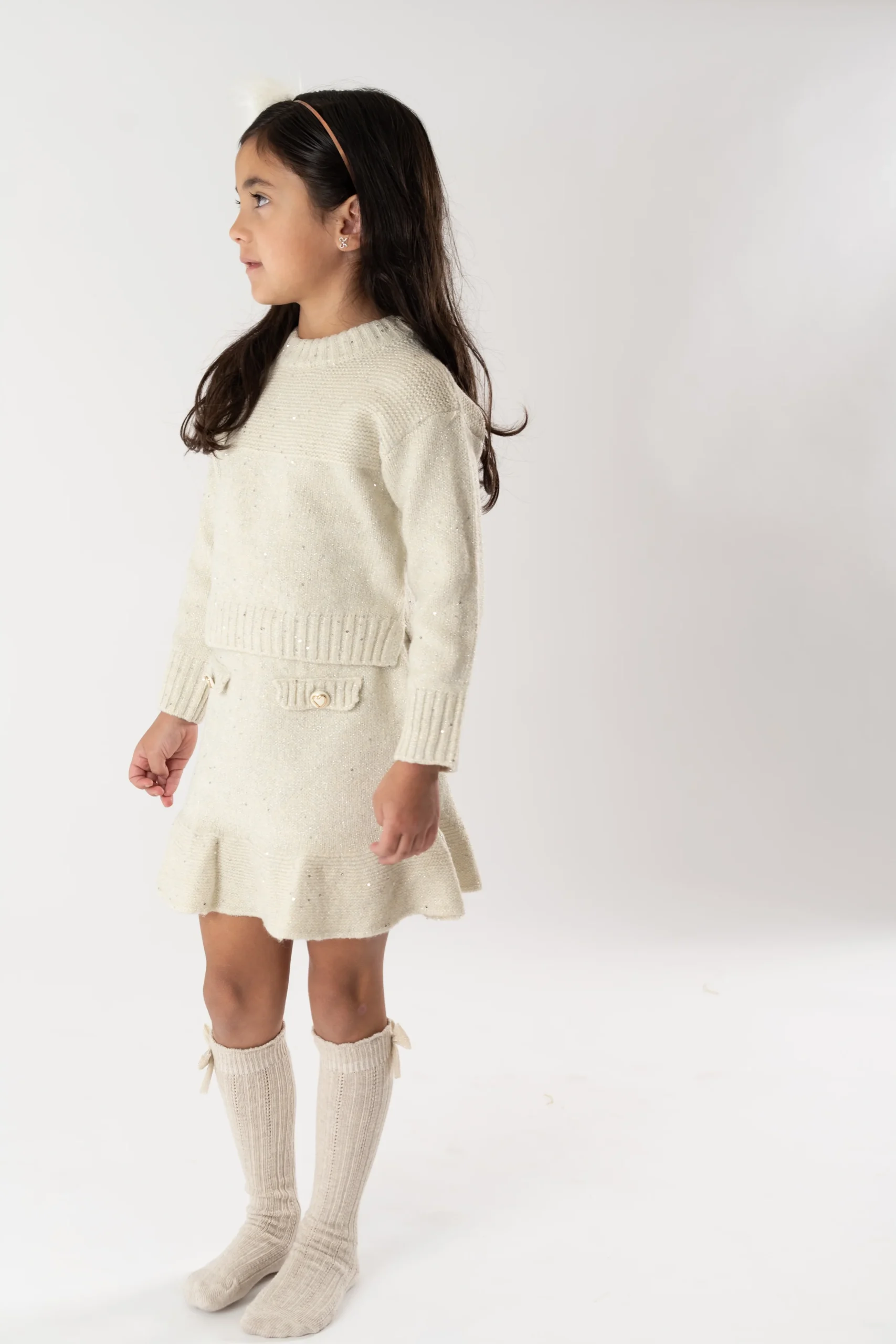 Conj. Tricot falda avena - Imagen 7