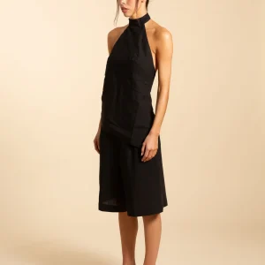TOP HALTER | NEGRO