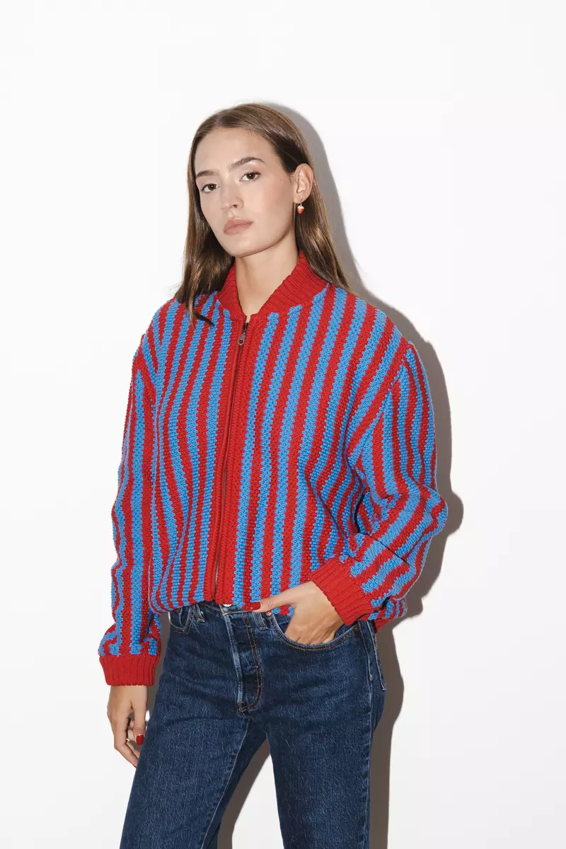 BOMBER NAPO | RED & BLUE