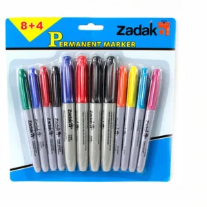 BLISTER 8+4 COLORES MARCADOR PERMANENTE