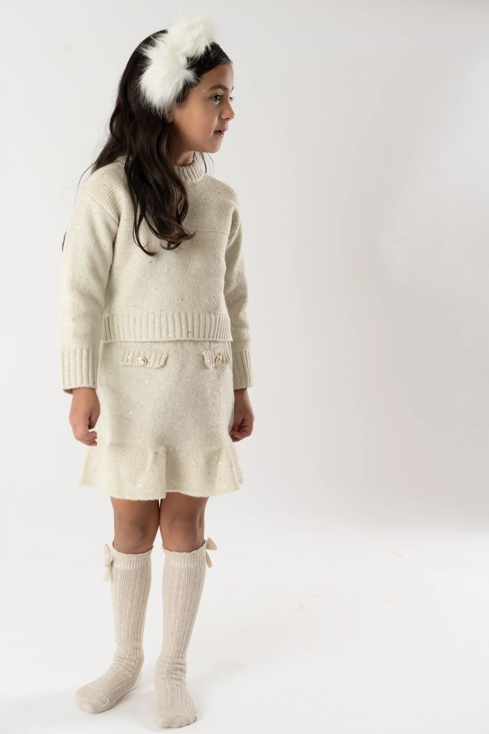 Conj. Tricot falda avena - Imagen 8