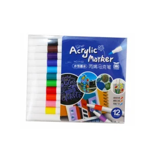 MARCADORES DE ACRILICO CON 12 COLORES