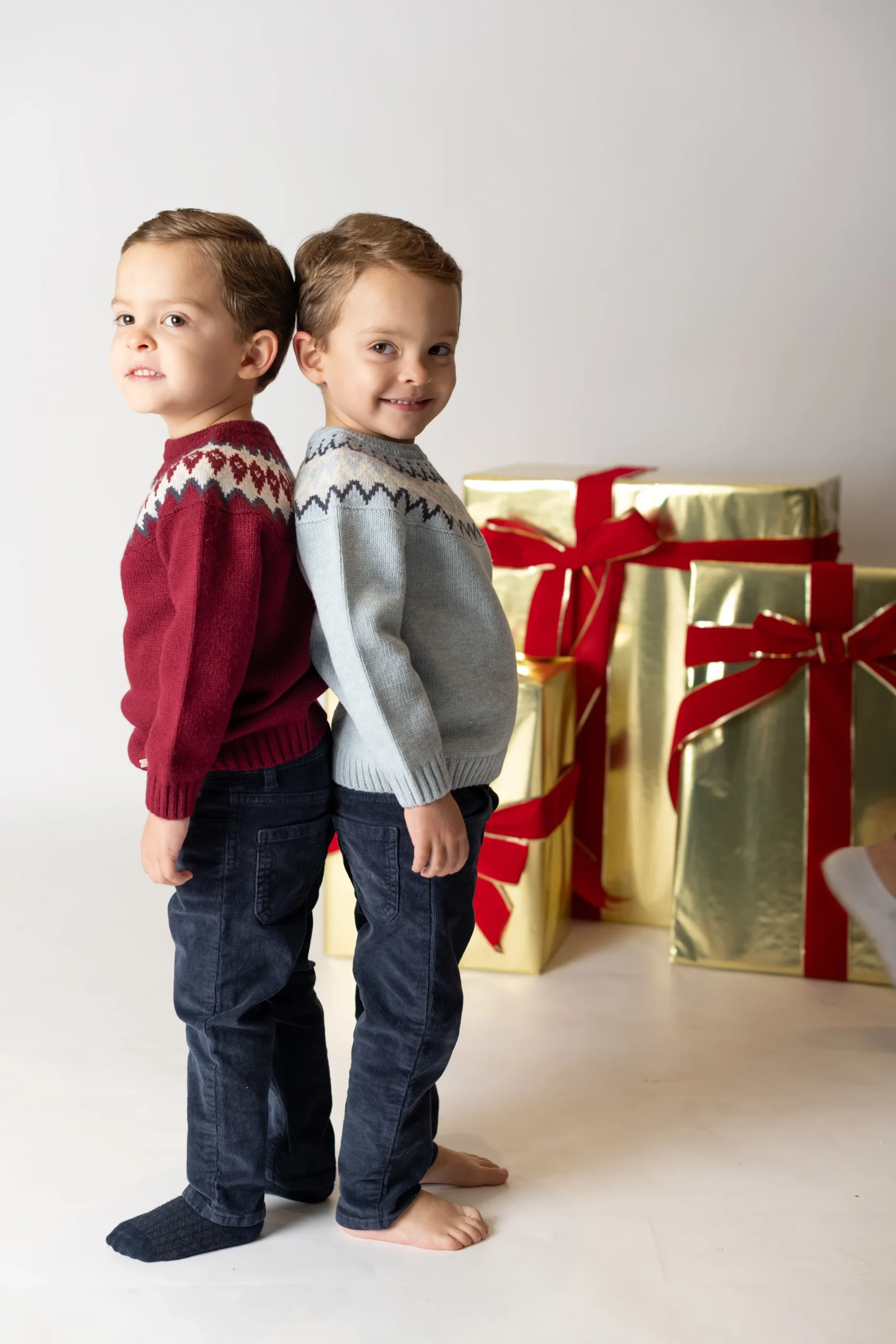 JERSEY JACQUARD "SHERWOOD" BURDEOS - Imagen 9