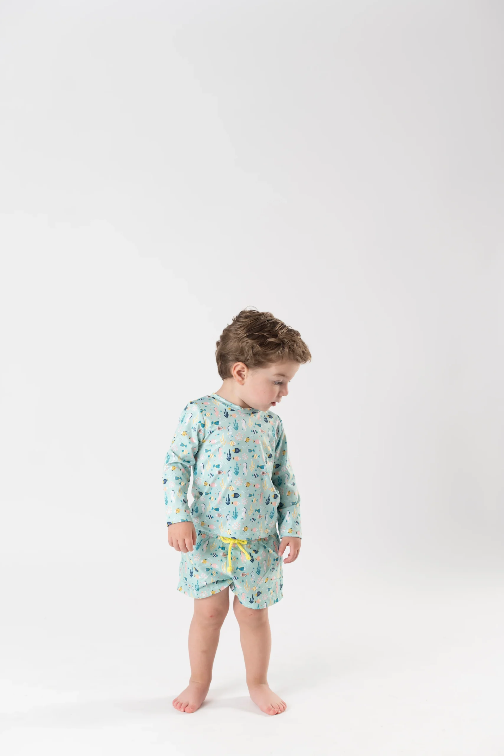 BAÑADOR NIÑO INFANTIL FONDO MARINO C/ CAMISETA - Imagen 7