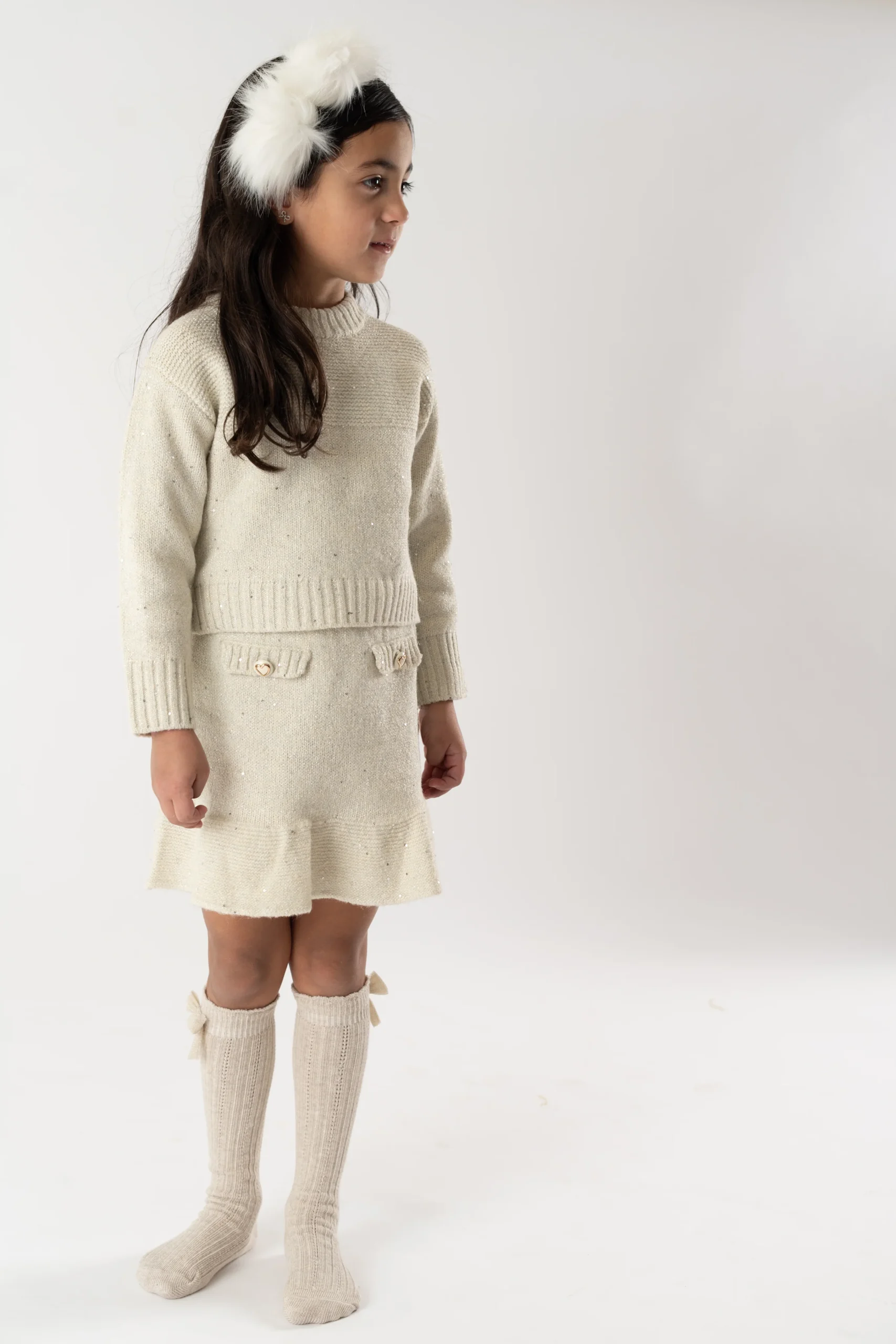 Conj. Tricot falda avena - Imagen 9