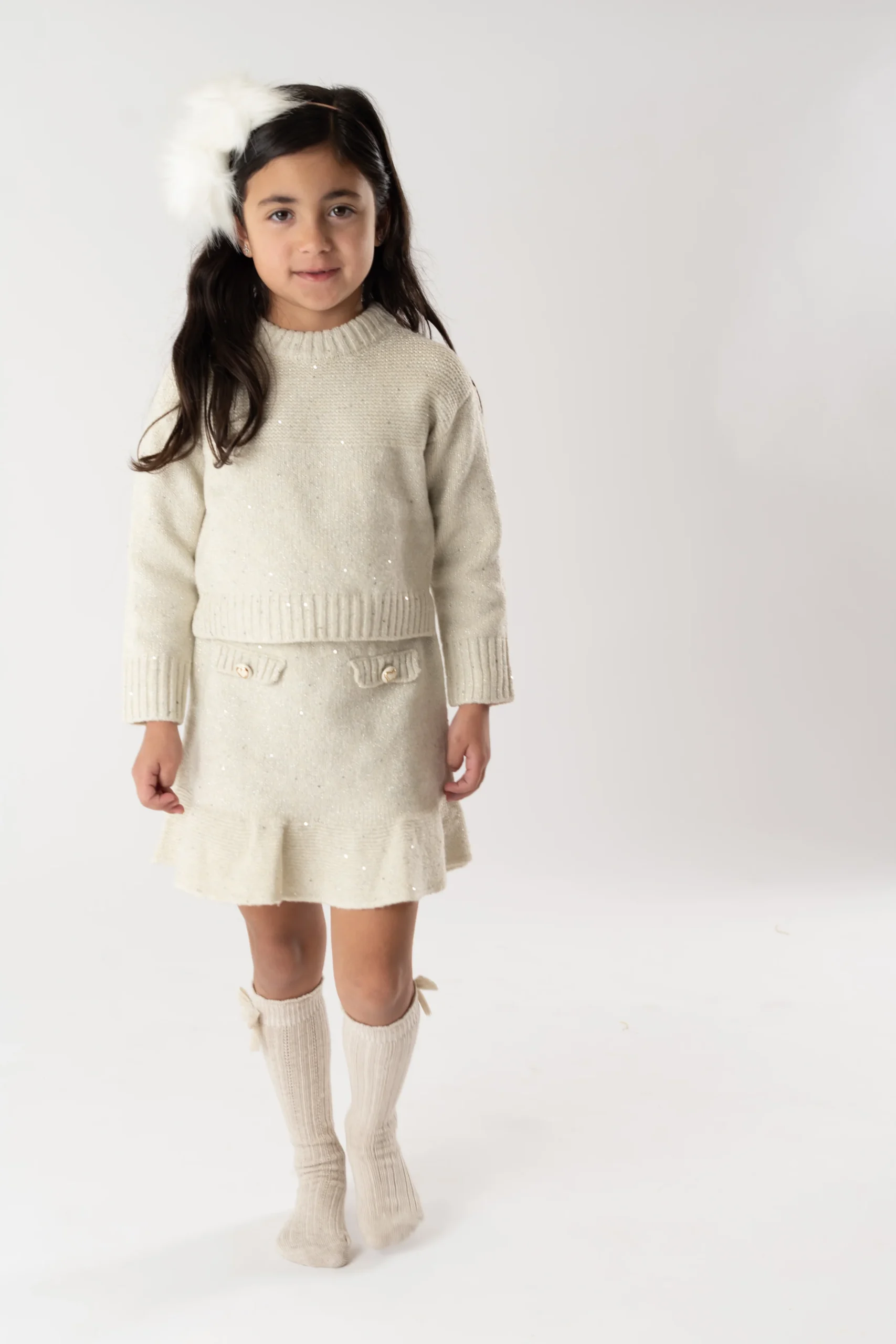 Conj. Tricot falda avena - Imagen 5