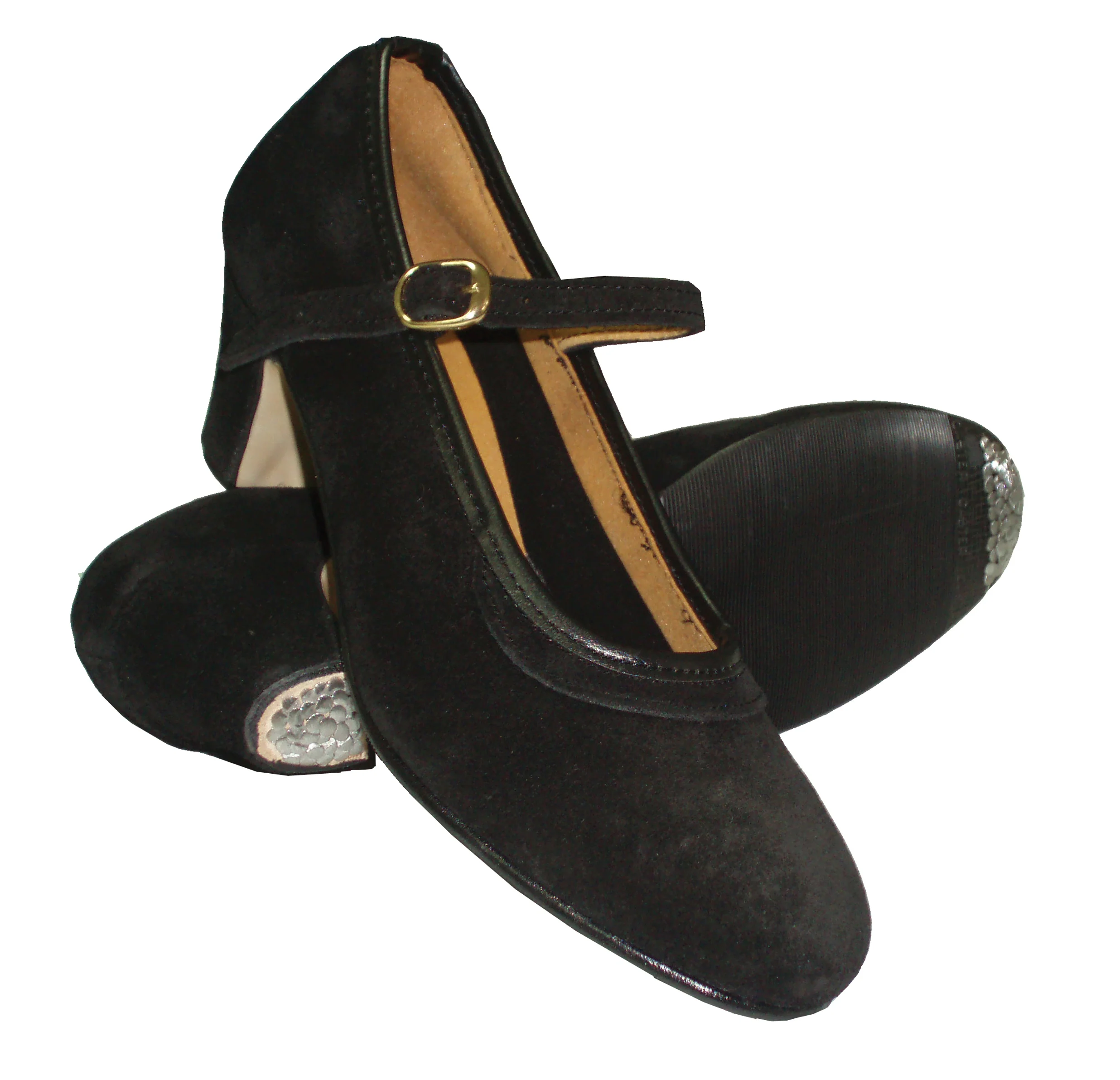 Zapato de flamenco 7233 BÁSICO ANTE HEBILLA de Intermezzo