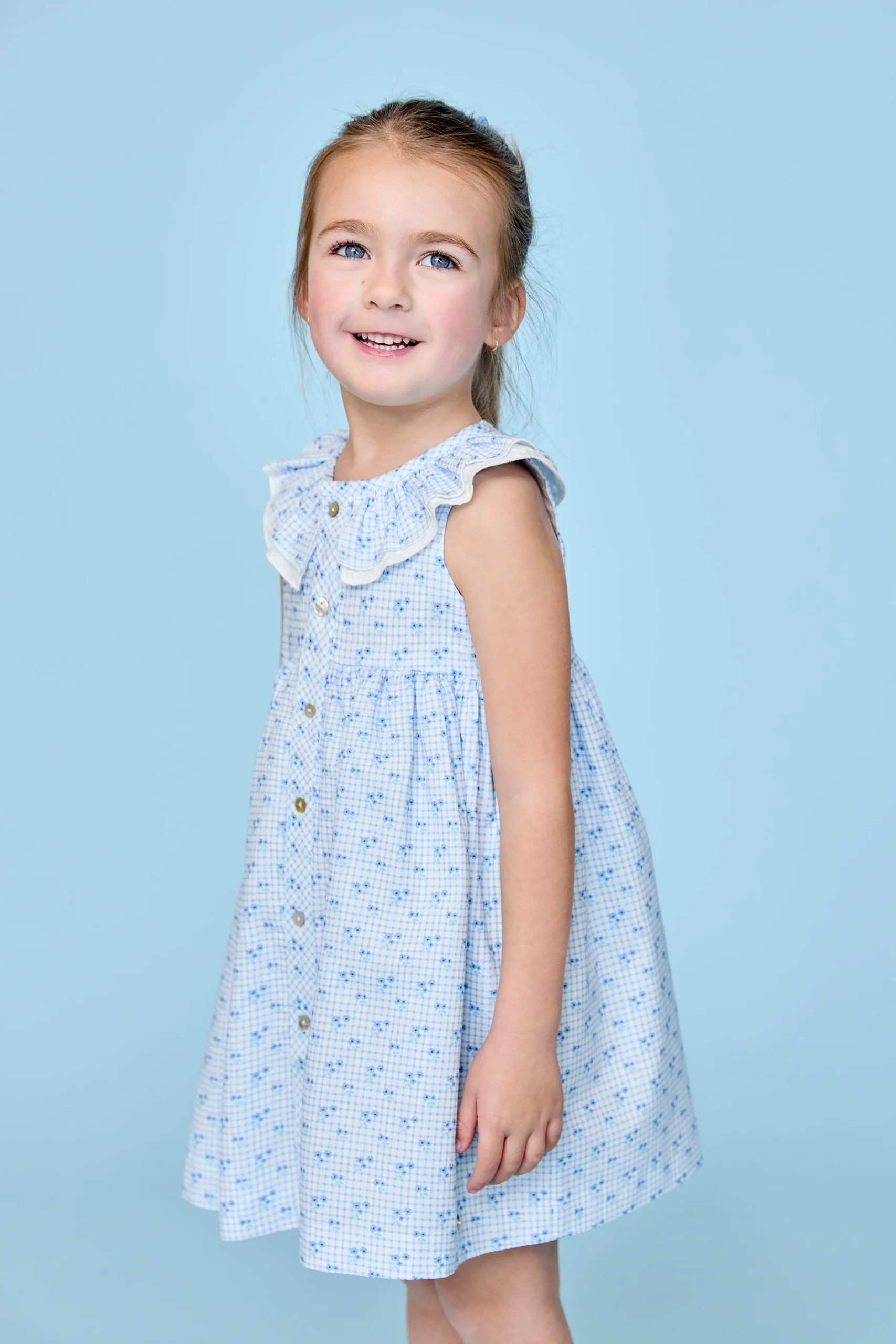 VESTIDO TELA ESTAMPADA NIÑA NOTO - Imagen 4