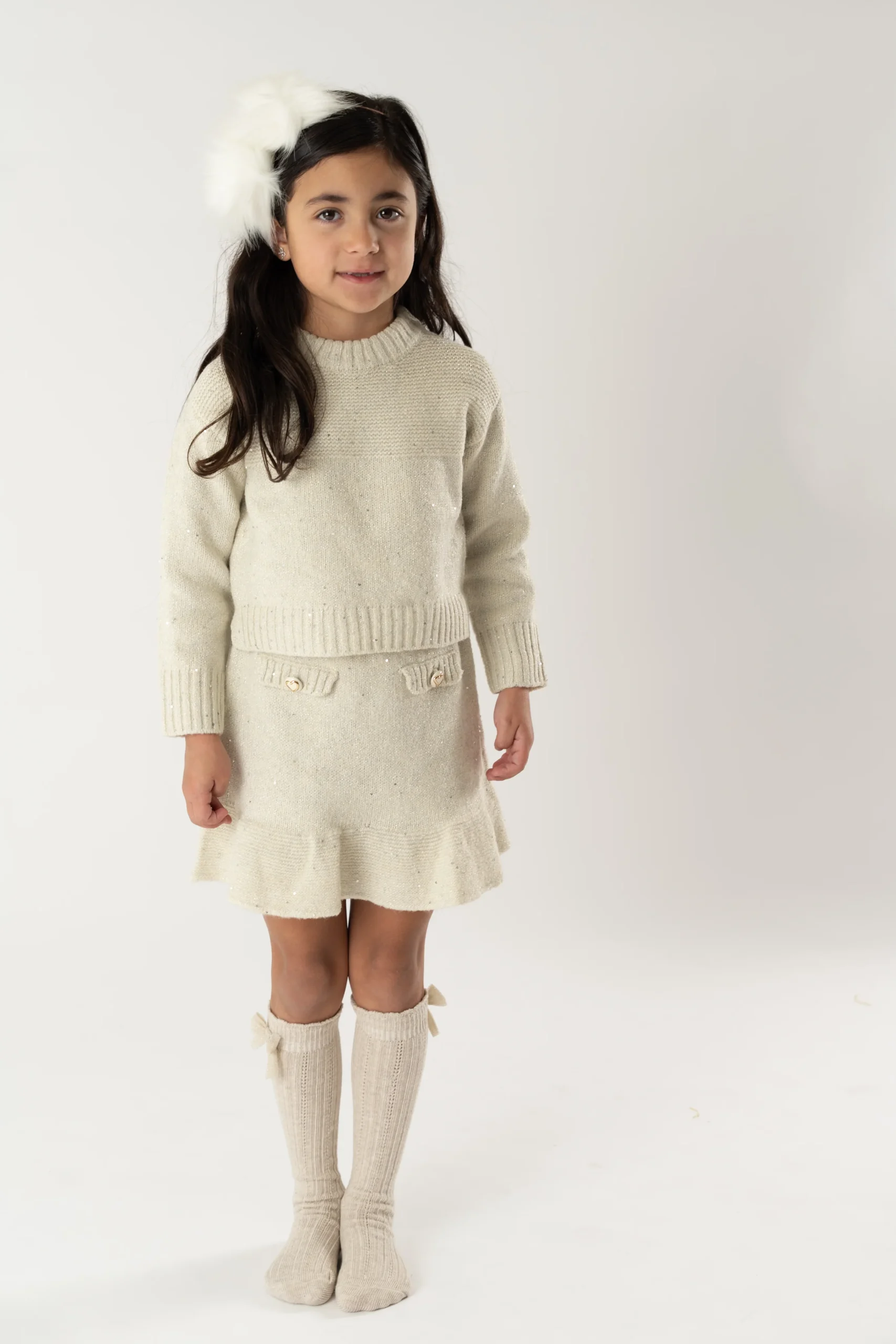 Conj. Tricot falda avena - Imagen 4