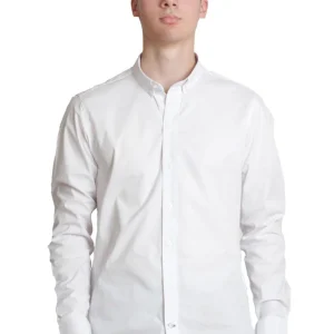 Camisa lisa manga larga