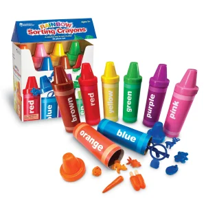 Crayones clasificadores de arcoíris