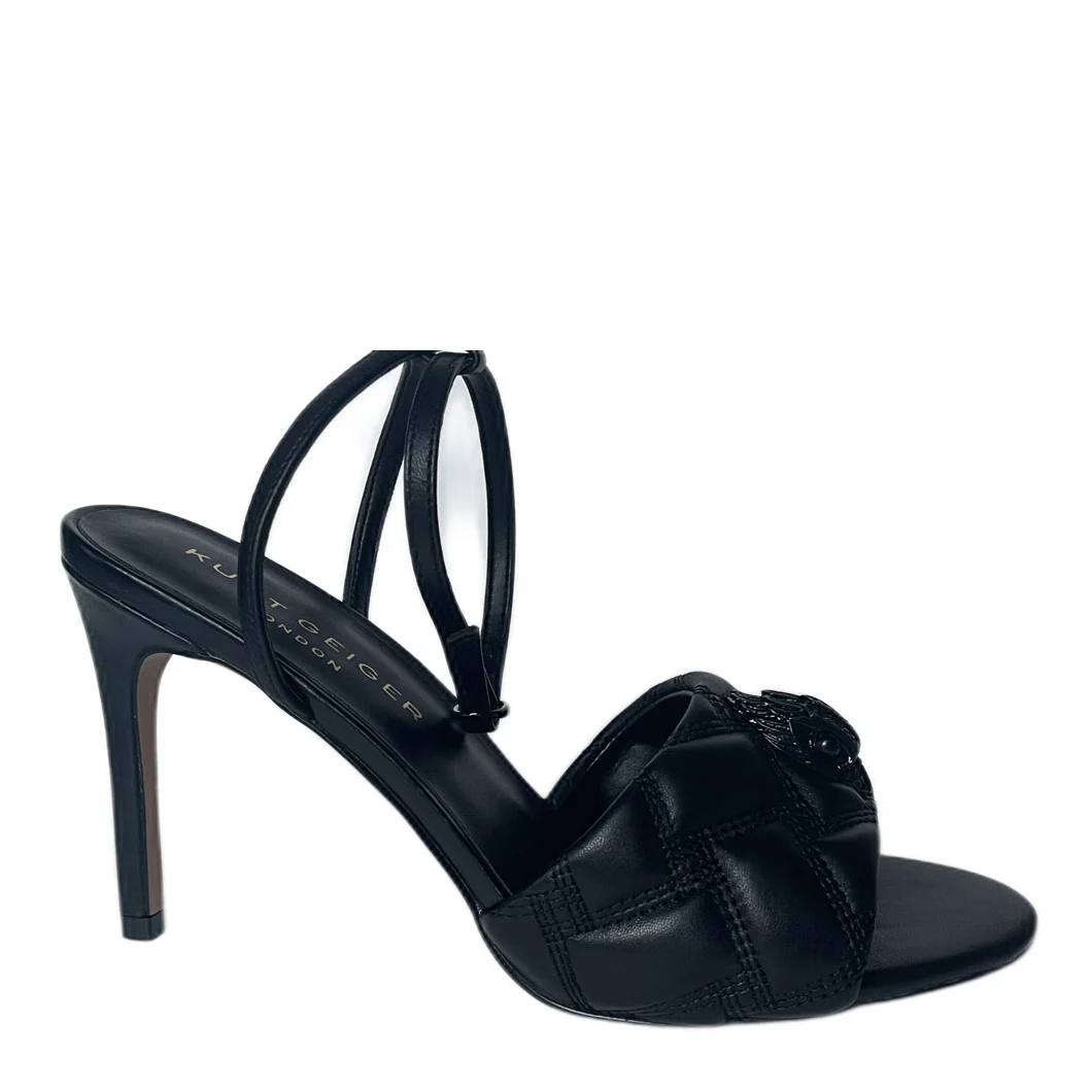 KURT GEIGER 225-KENSINGTON SANDAL-BLACK-LEATHER 8489900109