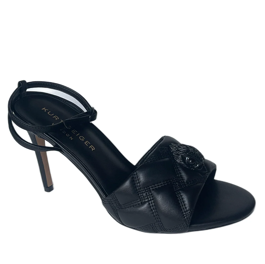 KURT GEIGER 225-KENSINGTON SANDAL-BLACK-LEATHER 8489900109 - Imagen 3