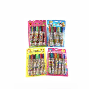 BLISTER 12 COLORES PLUMA DE GEL