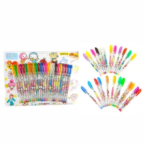 Plumas De Gel 24 Piezas Colores Boligrafos