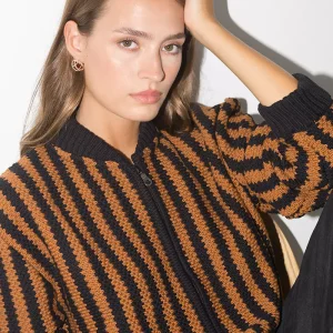 BOMBER NAPO | BROWN & BLACK