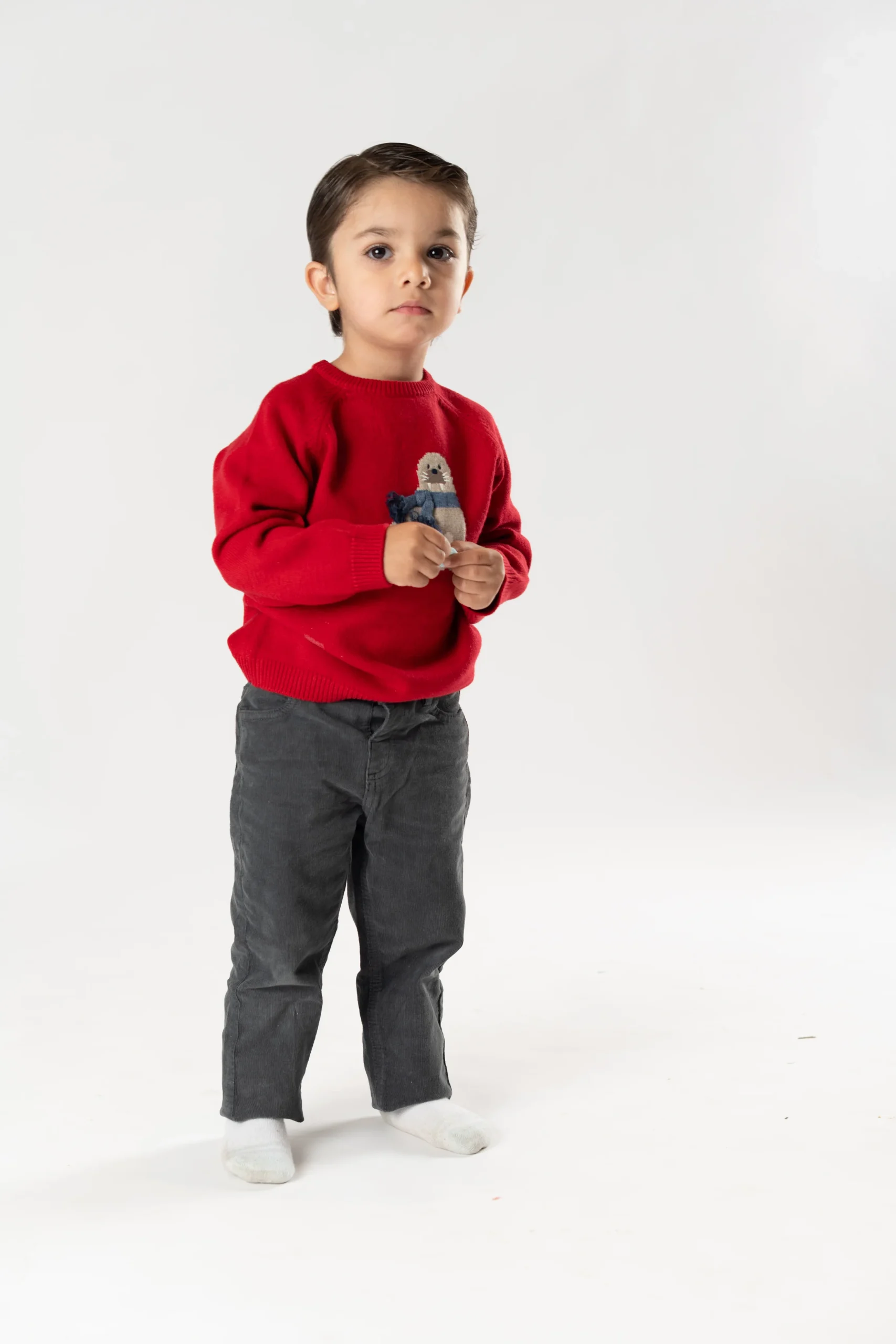 Sueter intarsia morsa rojo - Imagen 6