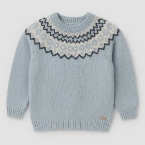 JERSEY JACQUARD "SHERWOOD" CELESTE