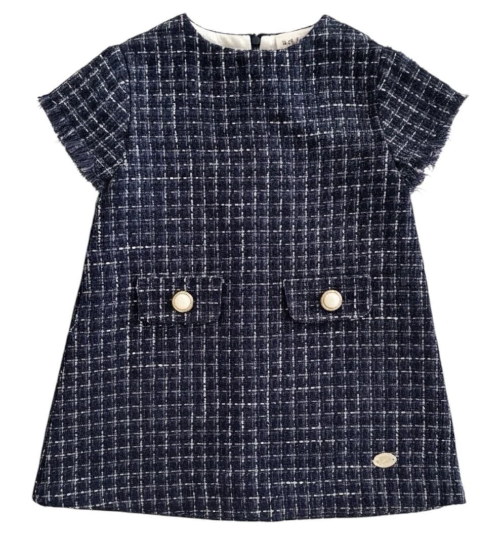 VESTIDO INFANTIL "DERBY" MARINO