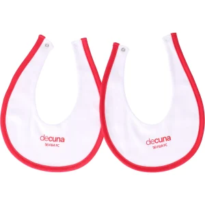 Babero blanco ribete bebé