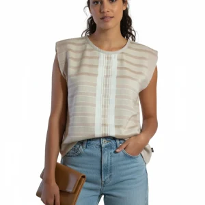 BLUSA DESHILADA BARRAS