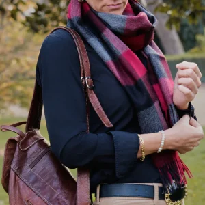 BUFANDA CUADRO BUFALO RED