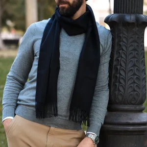 BUFANDA LISA ROYAL BLACK