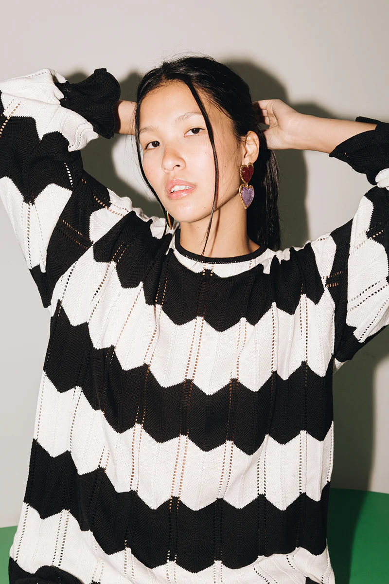 ZOG SWEATER | BLACK & WHITE