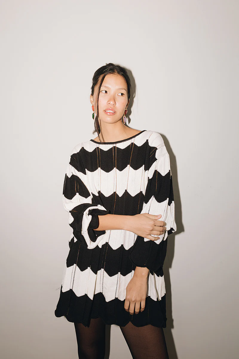 ZOG SWEATER | BLACK & WHITE - Imagen 3