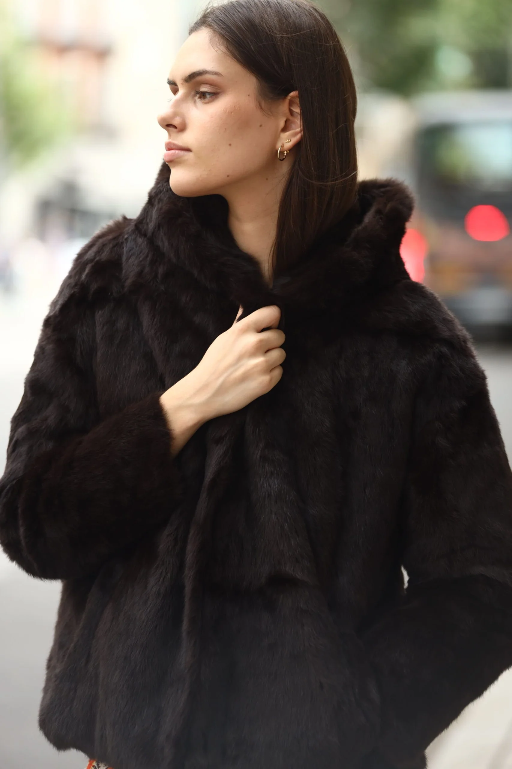 CHAQUETA CAPUCHA CONEJO