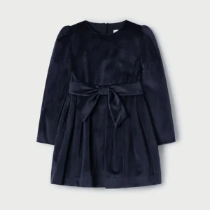 Vestido terciopelo marino