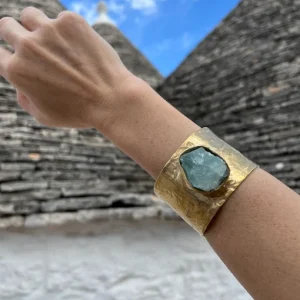 BRAZALETE AGUAMARINA | BRONCE