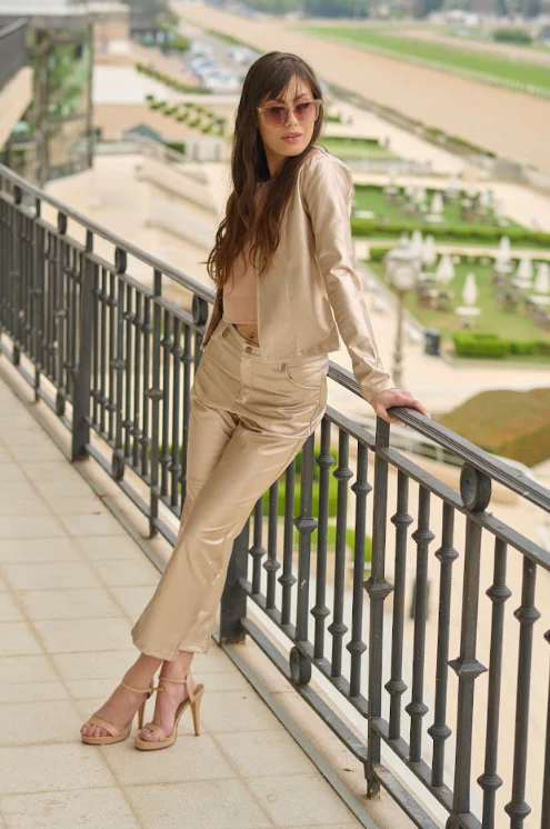 PANTALON ENGOMADO | GOLD