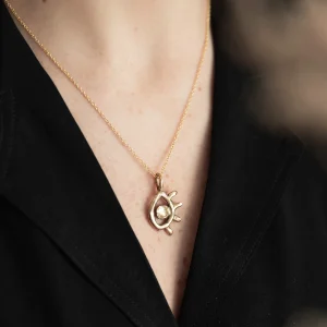COLGANTE OJITO PROTECTOR | BRONCE