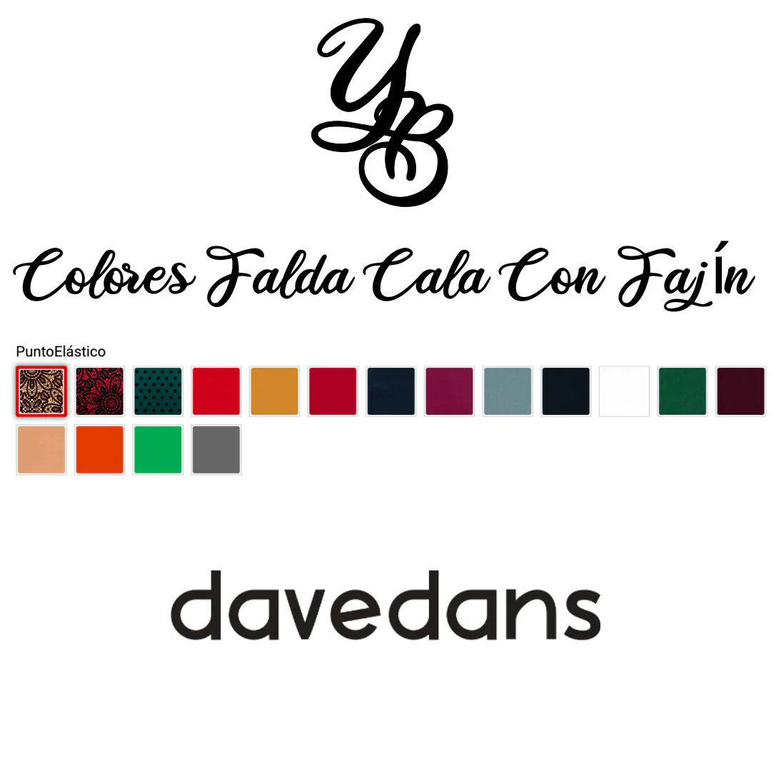 Falda de ensayo de flamenco con fajín para niñas CALA de Davedans - Imagen 5