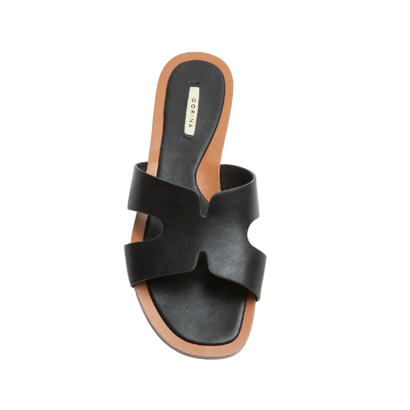 Corina Sandalia Plana M5470 Negro -50306 - Imagen 4