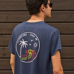 Camiseta Palmera Marino
