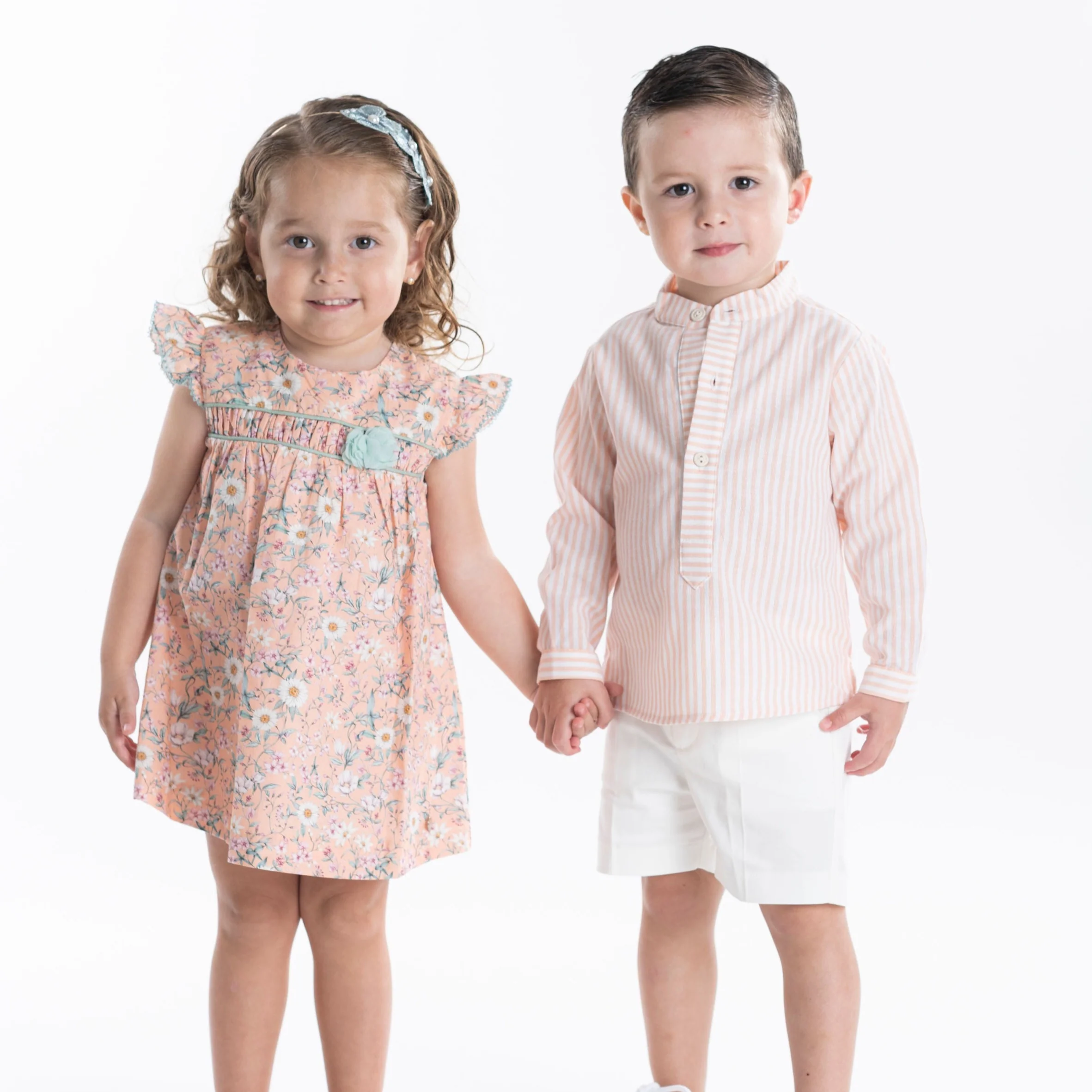 CONJ. CAMISA RAYAS "MANDARINA" C/ SHORT - Imagen 5