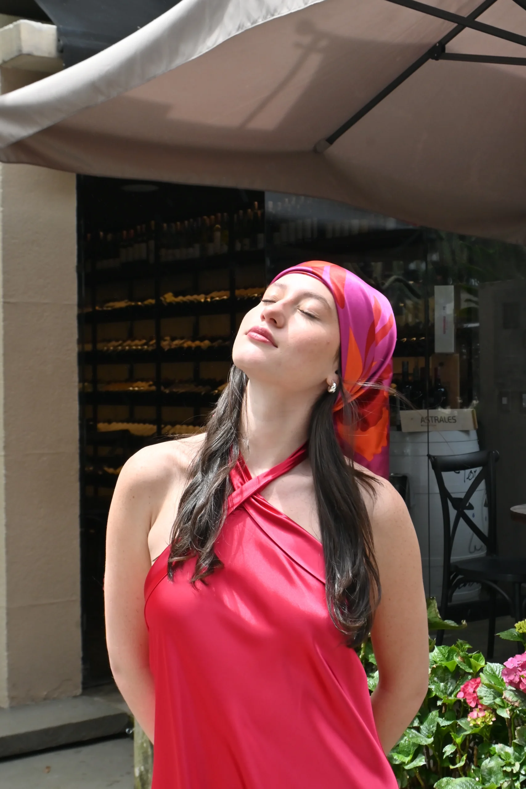 Pañoleta Fucsia Estampada