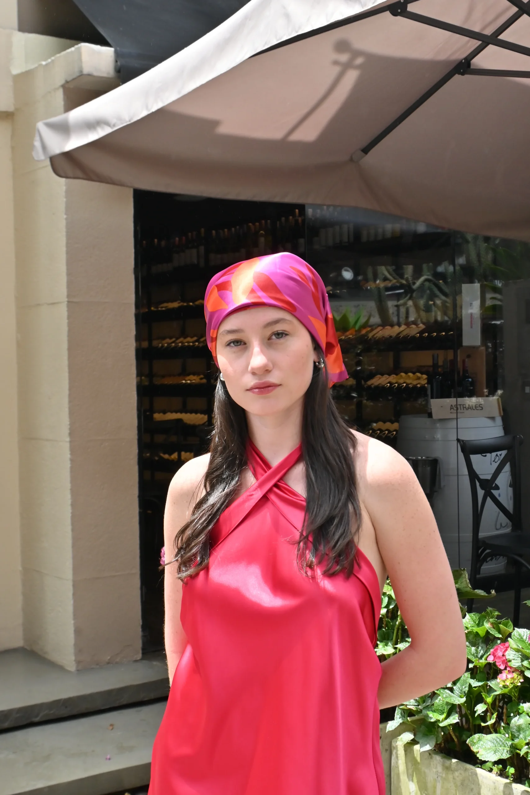 Pañoleta Fucsia Estampada - Imagen 3