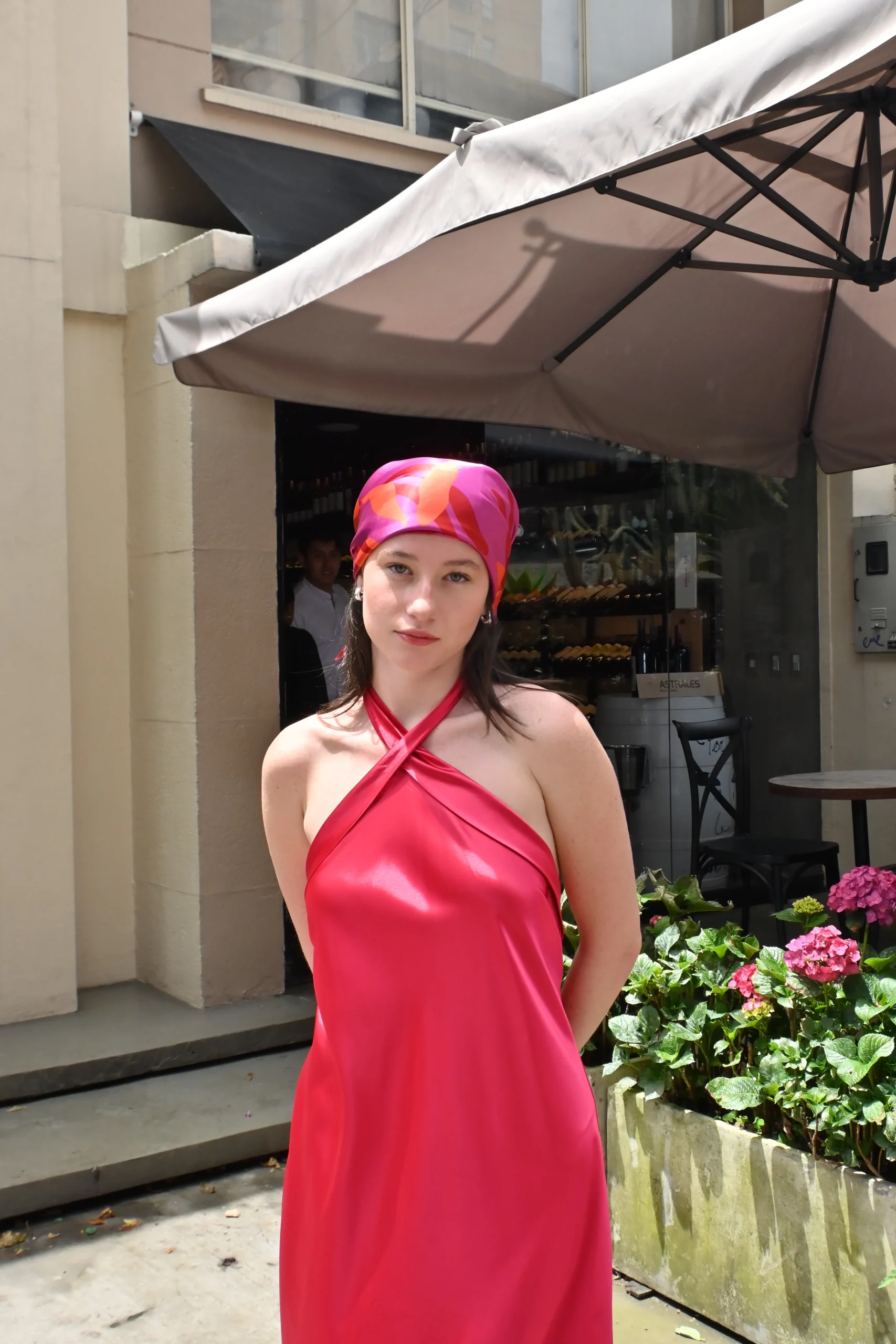 Pañoleta Fucsia Estampada - Imagen 4